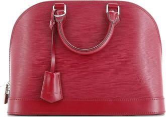 Louis Vuitton Alma Handbag Epi Leather PM satchel - Rood