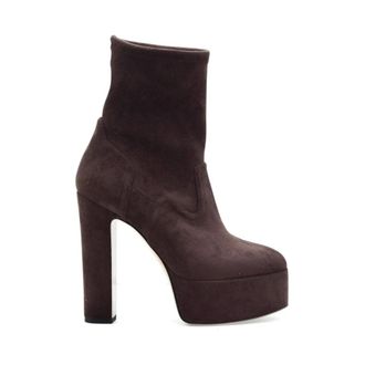 Casadei Schoenen, Dames, Bruin, 37 1/2 EU, Heeled Boots
