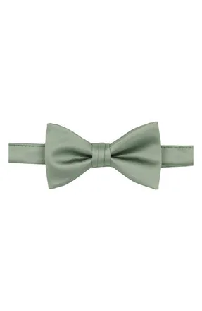 Brooklyn Brigade Mens Solid Satin Pre-Tied Bow Tie in Sage at Nordstrom