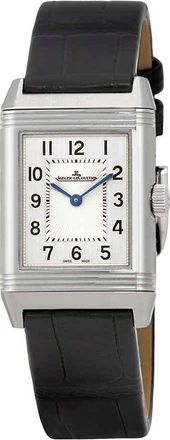 Jaeger-LeCoultre Reverso Classic Silver Dial Ladies Leather Watch Q2608530