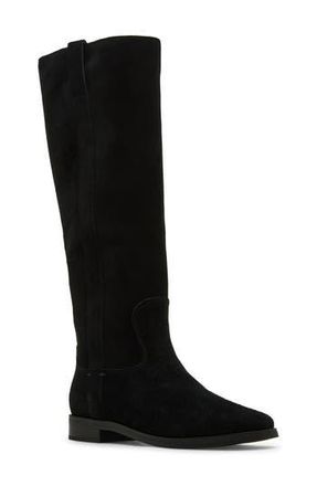 Blondo Deacon Knee High Waterproof Riding Boot in Black Suede at Nordstrom Rack, Size 6.5 Wide Calf