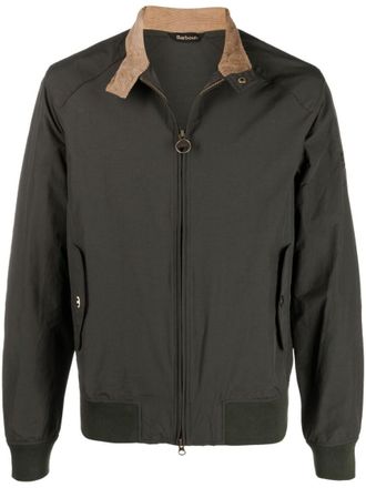 Barbour Green Mandarin Collar Jacket