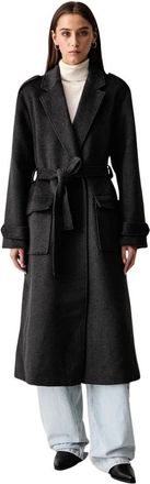 Karl Lagerfeld Abrigo con cintur&oacute;n - Coats - Mujer - Gris - XL