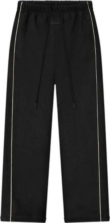Fear of God Suede Fleece Signature Relaxed Pant - Dames - Wijde Broeken - Zwart - M - Polyester - Broeken