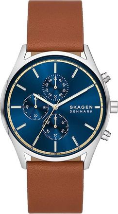 Skagen Holst Chronograph Quartz Blue Dial Mens Watch SKW6916