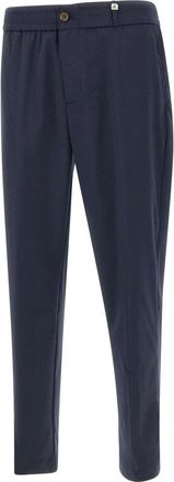 Myths Ade Broeken - Heren - Slim Fit Broeken - Blauw - L - Wol - Broeken