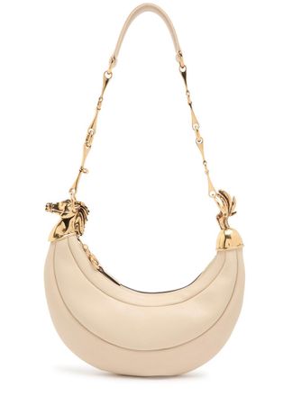 Chloé Chain Horse Leather Shoulder Strap - Ivory - One Size