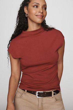 Pilcro Mock-Neck Top