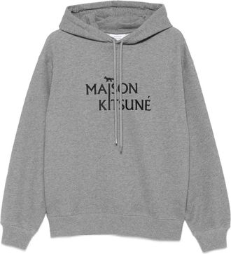 Maison Kitsuné Felpa con cappuccio - Grigio