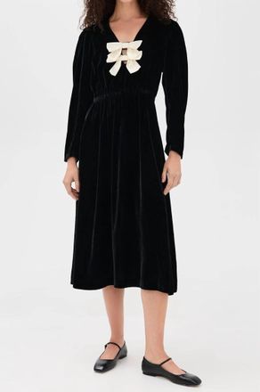 Sea New York Seraphine Long Sleeve Midi Dress In Black