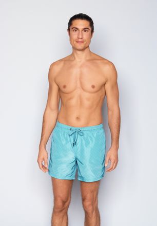 Joop Badeshorts JOOP Cortina AOP Shine, Herren, Gr. XXL, N-Gr, reef waters aop, Web, Obermaterial: 100% Polyester, Badehosen Badeshorts, Allover-Cornflower