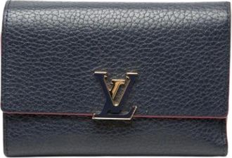 Louis Vuitton Pre-owned Wallets, female, Blue, Size: ONE SIZE Pre-owned Snap Button Wallet