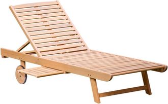 Happy Garden Happy Garden - Tumbona Plegable De Acacia Kanawa