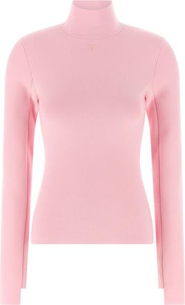 Courrèges Pink Interlock viscose sweater