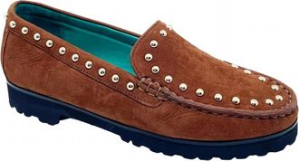 Robert Zur Womens Diane Loafer In Sigaro Suede