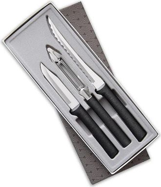 Rada 3 Piece Peel, Pare & Slice Knife Set with Gift Box in Black at Nordstrom