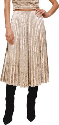Bella Dahl Clean Waist Pleated Skirt