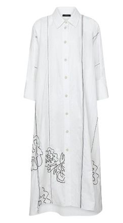 Joseph Dania Floral Cotton Shirt Dress Size XXS