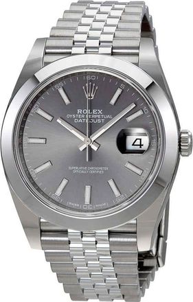 Rolex Oyster Perpetual Datejust Rhodium Dial Automatic Mens Jubilee Watch 126300RSJ