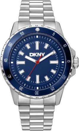 DKNY Sport Bracelet Watch, 43mm in Dark Blue/stainless Steel at Nordstrom