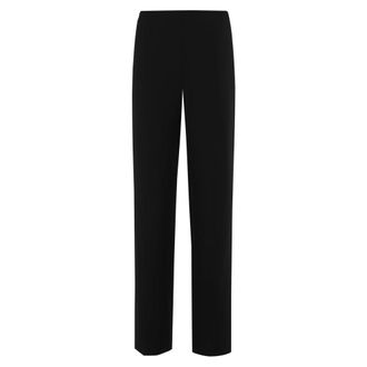 SIMKHAI Broeken, Dames, Zwart, S, Zwarte Straight Leg Broek met Zakken