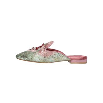 Kurt Geiger Schoenen, Dames, Veelkleurig, 39 EU, Embroidered Slipper