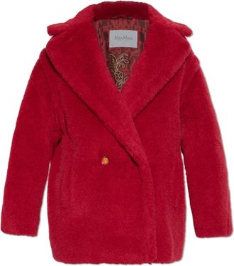 Max Mara Cuba Fur Coat - Dames - Jassen - Roze - XS - Wol - Jassen