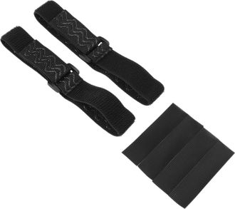 Generic TOPINCN Pack of 2 Knee Boot Straps, Ruffled, Non-slip Boots, Fixed Straps, Prevent From Falling for All Types of for Unisex Polyester and Latex Thread