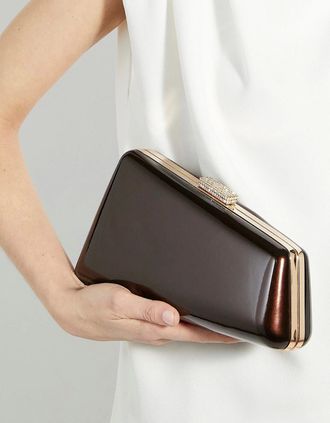 Dune London Womens Dune Balancing Womens Brown Clutch Bag