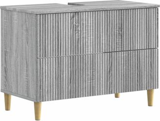 vidaXL Mueble De Lavabo Para Ba&ntilde;o Arnhem Sonoma Gris 82 X 41 X 59 Cm Vidaxl