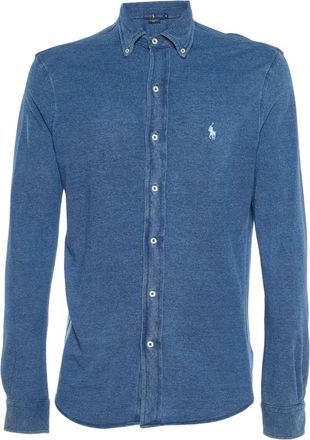 Ralph Lauren 2024 Polo Pony-embroidered shirt - Blue
