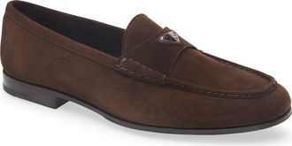 Prada Triangle Logo Loafer in Moro at Nordstrom, Size 10Us
