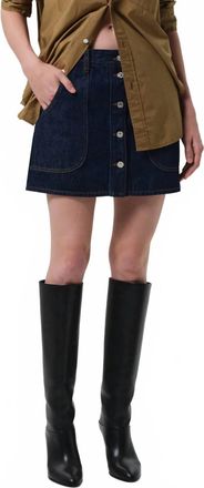 Citizens Of Humanity Curved Pocket Mini Skirt In Amherst