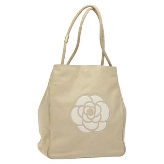 Chanel Pre-owned Leather chanel-bags - Dames - Vintage Shopper - Beige - ONE Size - Vintage