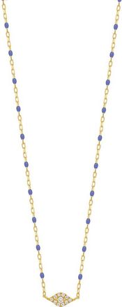 Bony Levy Icon 18K Yellow Gold Pav&eacute; Diamond Evil Eye Pendant Necklace in 18Ky Gold at Nordstrom Rack