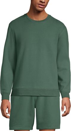 Lands End Long Sleeve Serious Sweats Crewneck Sweatshirt in Eucalyptus at Nordstrom, Size Xx-Large