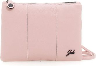 Gabs Zwarte leren crossbody tas met rozenlogo - Dames - Schoudertassen - Roze - ONE Size - Leer - Tassen