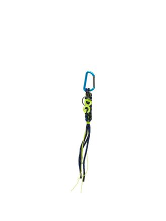 Dolce & Gabbana rope carabiner keyring - women - Fabric/Silver Plated Metal - One Size - Black