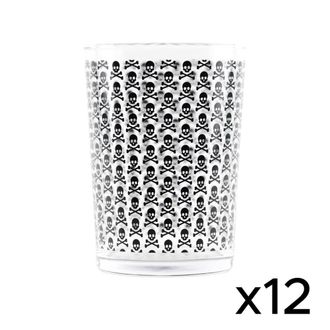 Scalpers Set de 12 vasos de cristal transparente 35cl