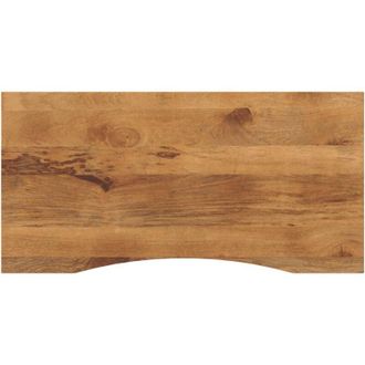 vidaXL Vidaxl - Tablero Escritorio Con Curva Madera Mango Rugosa 140x50x2,5 Cm