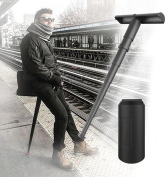 OEM Sgabello Pieghevole Portatile, Carico Massimo 200 Kg, Altezza Regolabile, Sgabello Telescopico Per Viaggi Allaperto, Picnic, Giardino, Barbecue, Pesca