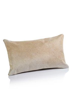 Zodax Genuine Calf Hair Throw Pillow in Tan at Nordstrom Rack