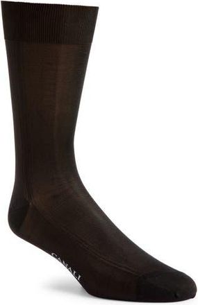 Canali Formal Silk Dress Socks in Black at Nordstrom Rack, Size Medium