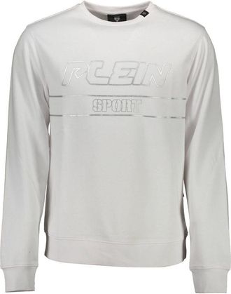 Plein Sport Bianco Cotton Men Mens Sweatshirt