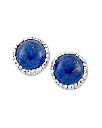 Samuel B. Silver 3.87 Ct. Tw. Lapis Earrings