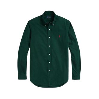 Polo Ralph Lauren Camisa Lisa Oxford Custom Fit - Shirts - Hombre - Verde - 2XL