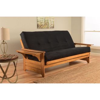 Kodiak Phoenix Frame-Butternut Finish-Suede Black Mattress
