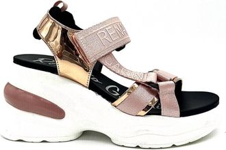 Renato Garini Womens Dmd Hybrid Sandal Sneaker In Gold/pink