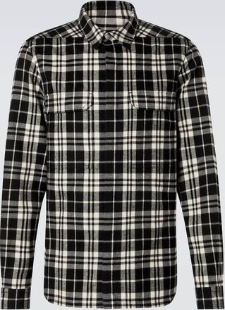 Rick Owens Plaid cotton flannel shirt