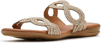 Andr&eacute; Assous Nizzie Womens Sandals Natural/Platino : 8 M, Synthetic